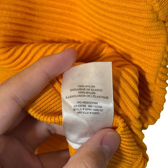 Babaton ribbed cropped tank top orange women's size S - Picture 5 of 5